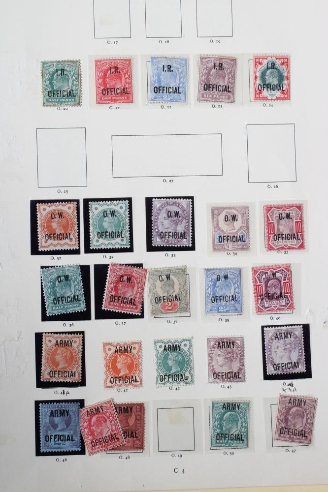 A PART FILLED ALBUM PURPORTING TO BE GB OVERPRINTS Image