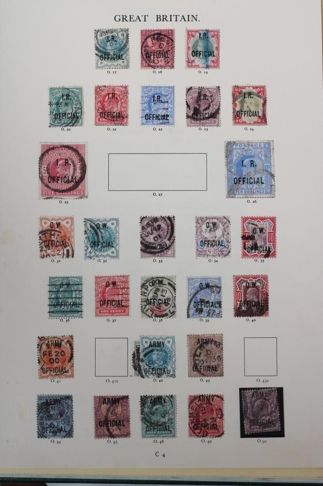 A PART FILLED ALBUM PURPORTING TO BE GB OVERPRINTS Image