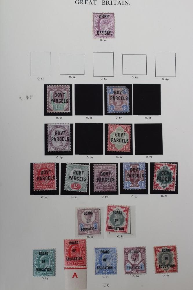 A PART FILLED ALBUM PURPORTING TO BE GB OVERPRINTS Image