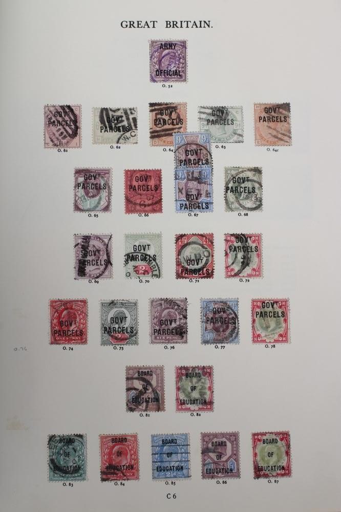 A PART FILLED ALBUM PURPORTING TO BE GB OVERPRINTS Image