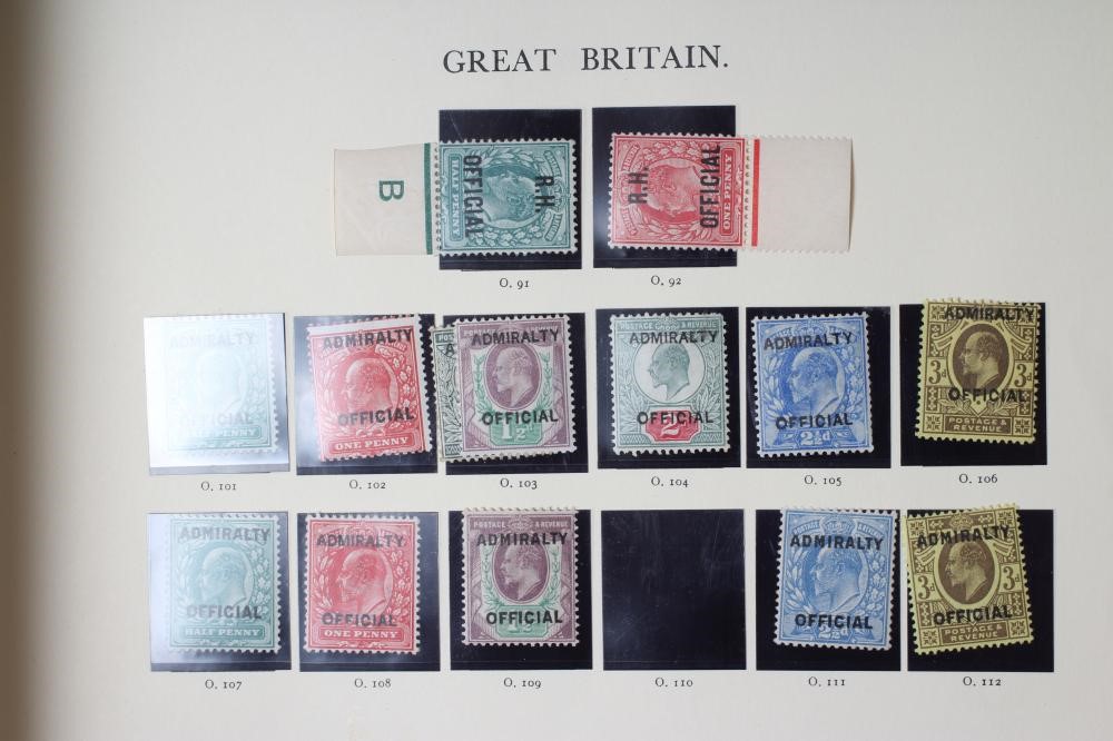 A PART FILLED ALBUM PURPORTING TO BE GB OVERPRINTS Image