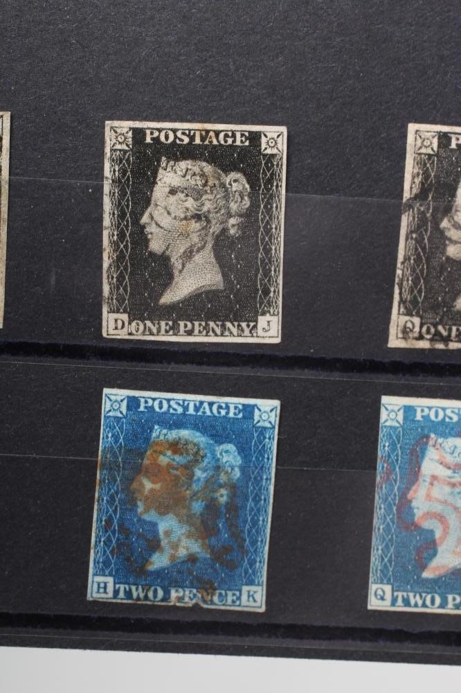 A FINE COLLECTION OF 1840 1d BLACK AND 2d BLUES (Est. plus 21% premium inc. VAT) Image