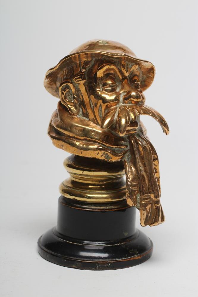 AFTER BRUCE BAIRNSFATHER - a brass bust of Old Bill Image