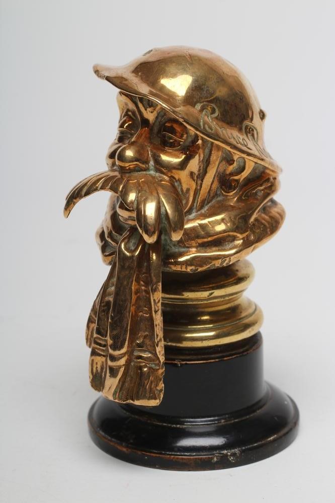 AFTER BRUCE BAIRNSFATHER - a brass bust of Old Bill Image