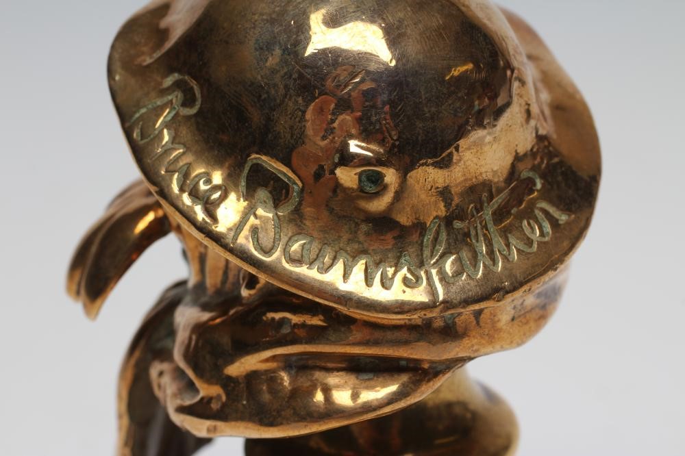 AFTER BRUCE BAIRNSFATHER - a brass bust of Old Bill Image