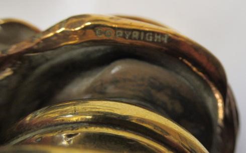 AFTER BRUCE BAIRNSFATHER - a brass bust of Old Bill Image