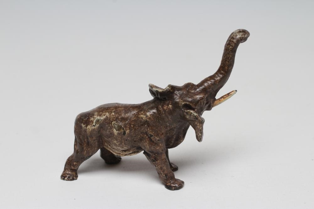 A BERGMAN BRONZE ELEPHANT Image