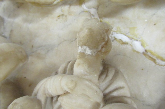 A EUROPEAN ALABASTER RELIEF PLAQUE The Adoration of the Magi Image
