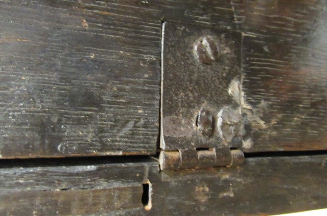 AN OAK SPICE CUPBOARD Image