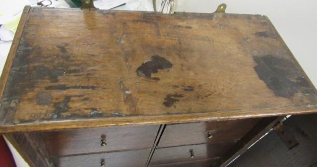 AN OAK SPICE CUPBOARD Image