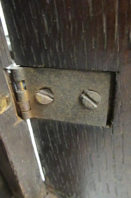 AN OAK SPICE CUPBOARD Image