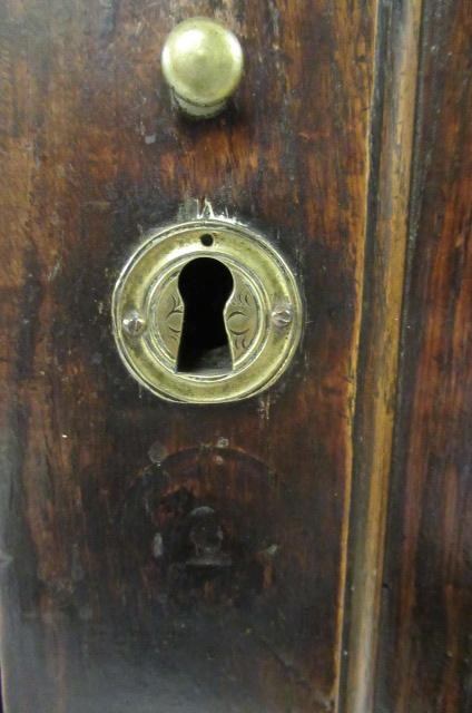 AN OAK SPICE CUPBOARD Image