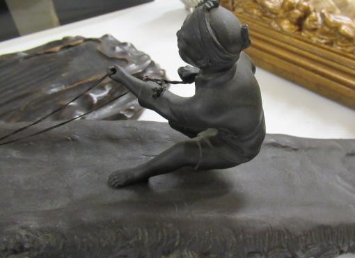 A JAPANESE BRONZE GROUP Image