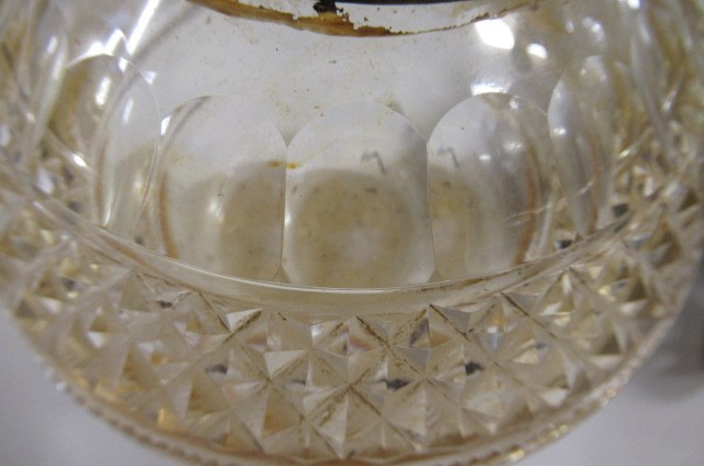 A VICTORIAN BRASS AND GLASS PATENT OIL LAMP of cylindrical form Image