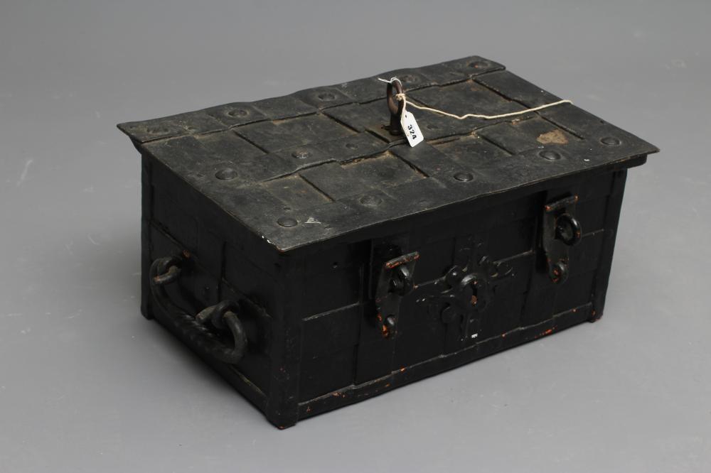 A NUREMBERG STYLE IRON STRONG BOX Image