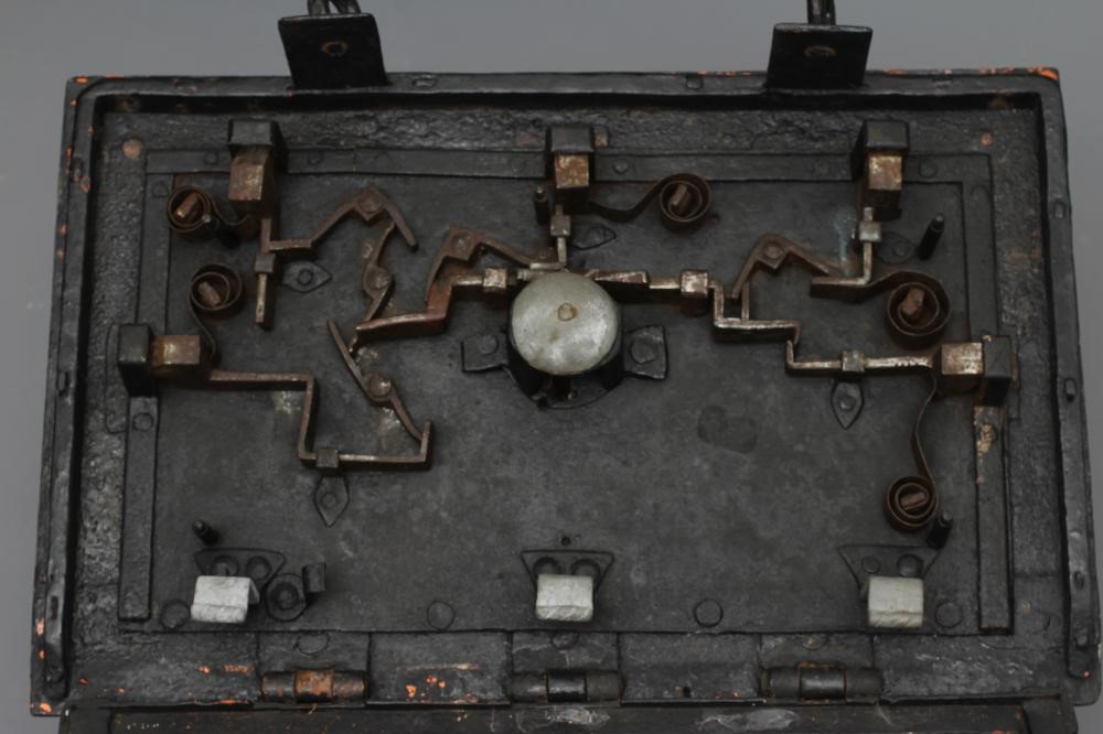 A NUREMBERG STYLE IRON STRONG BOX Image