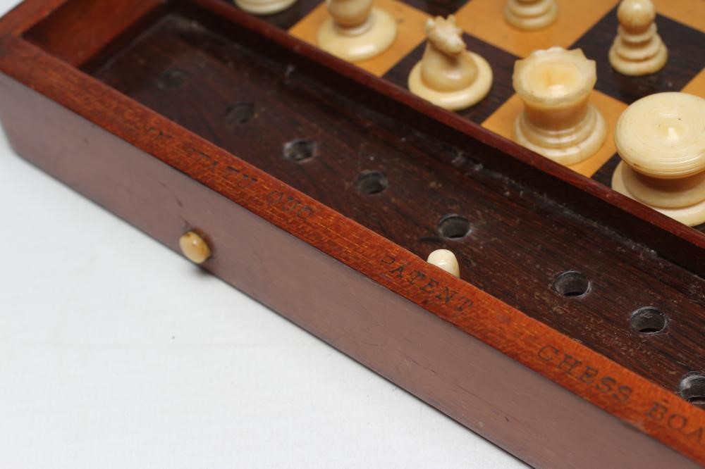 A JAQUES " IN STATU QUO" PATENT BONE CHESS SET Image