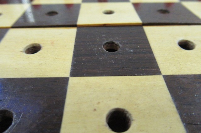 A JAQUES "IN STATU QUO" PATENT IVORY CHESS SET similar to the previous lot in ivory  (Est. plus 21% Image