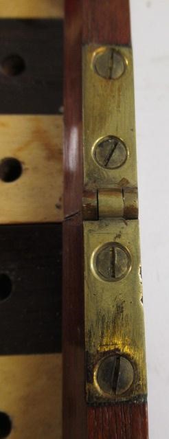 A JAQUES "IN STATU QUO" PATENT IVORY CHESS SET similar to the previous lot in ivory  (Est. plus 21% Image