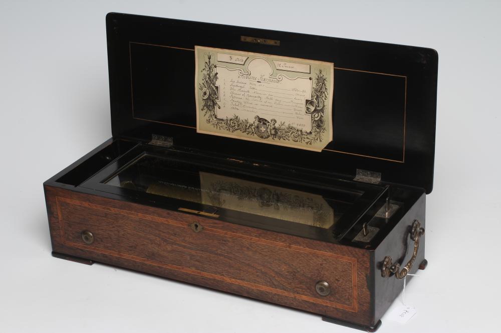 A VICTORIAN SWISS MUSICAL BOX Image