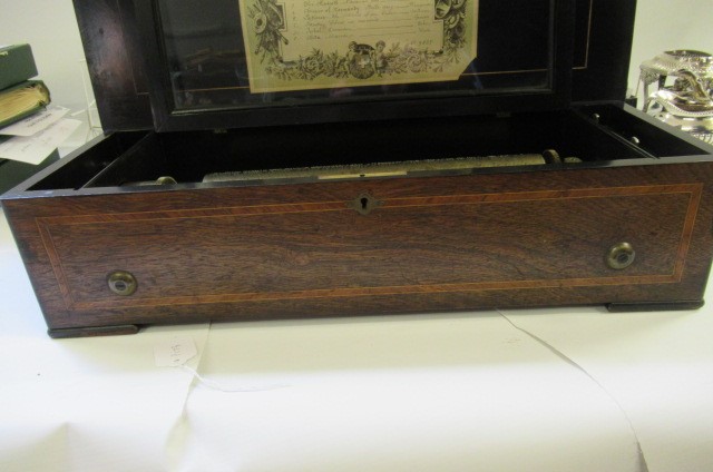 A VICTORIAN SWISS MUSICAL BOX Image