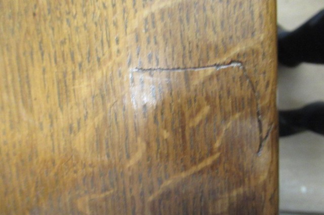 A ROBERT THOMPSON ADZED OAK CHEST Image