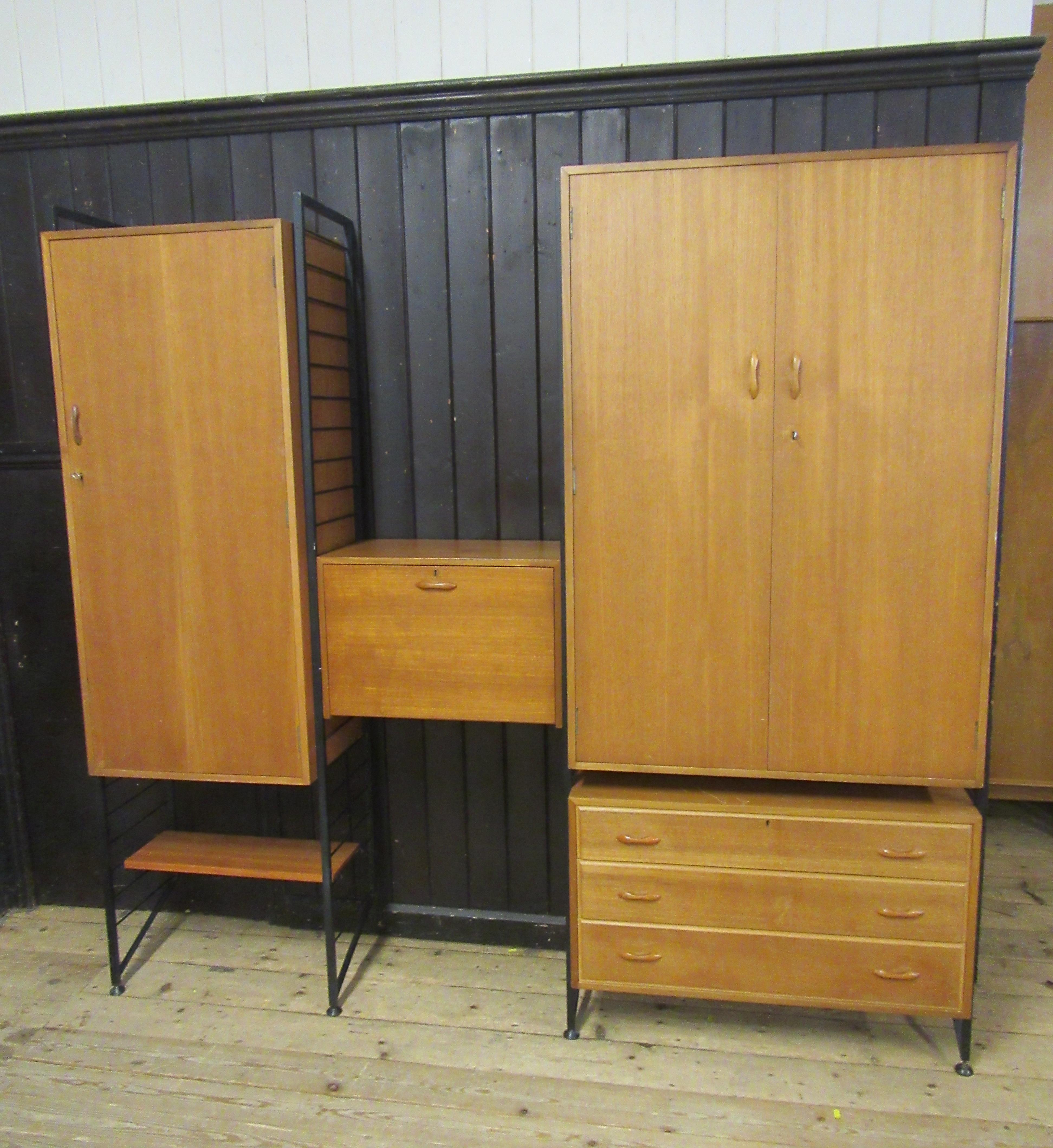 A LADDERAX TEAK BEDROOM UNIT Image