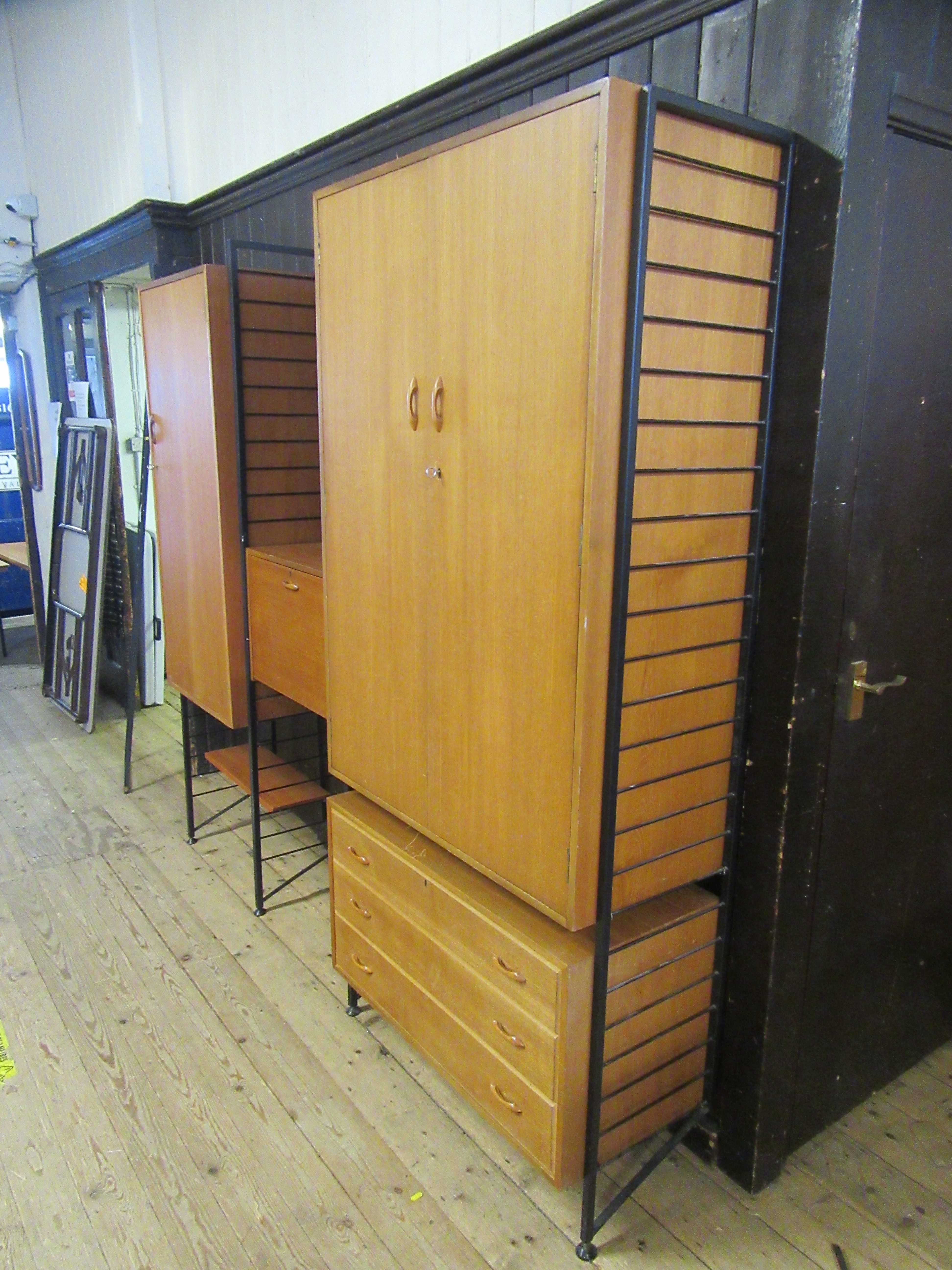 A LADDERAX TEAK BEDROOM UNIT Image