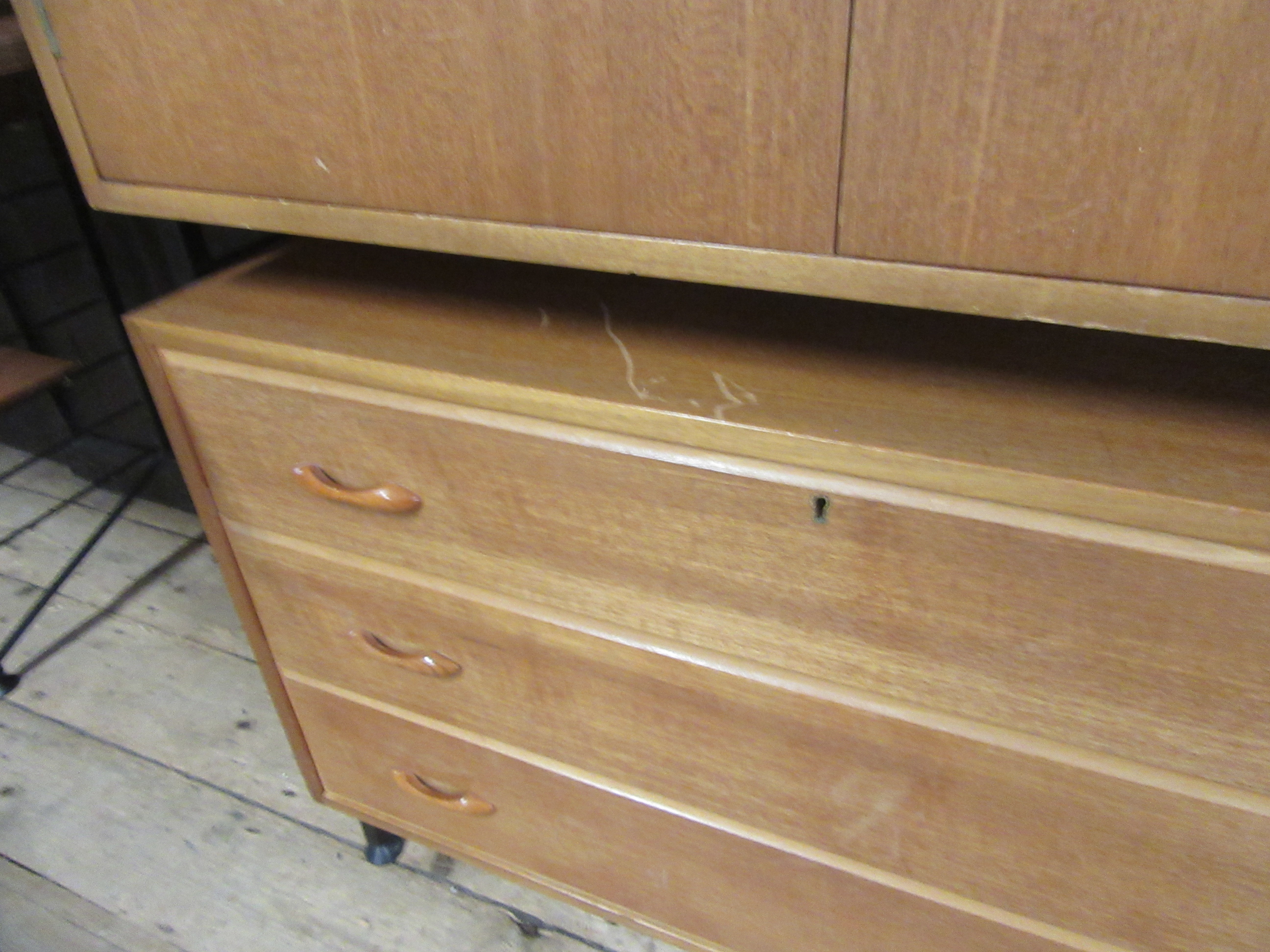 A LADDERAX TEAK BEDROOM UNIT Image