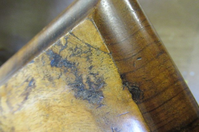 A VICTORIAN BURR WALNUT WORK TABLE of oblong form Image
