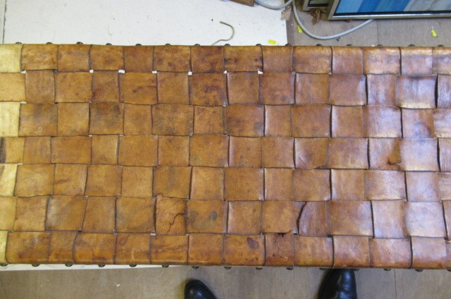 AN ARTS AND CRAFTS OAK BENCH Image