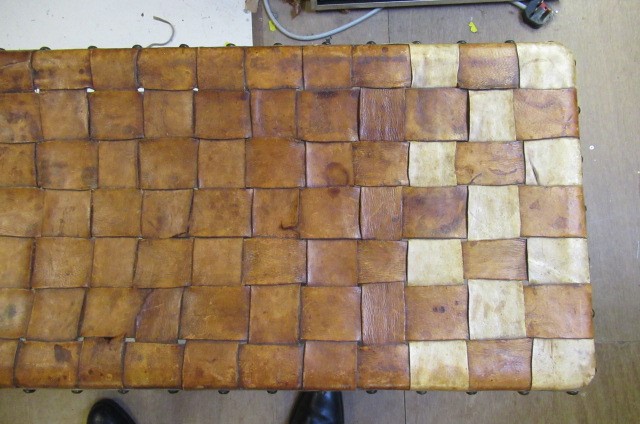 AN ARTS AND CRAFTS OAK BENCH Image