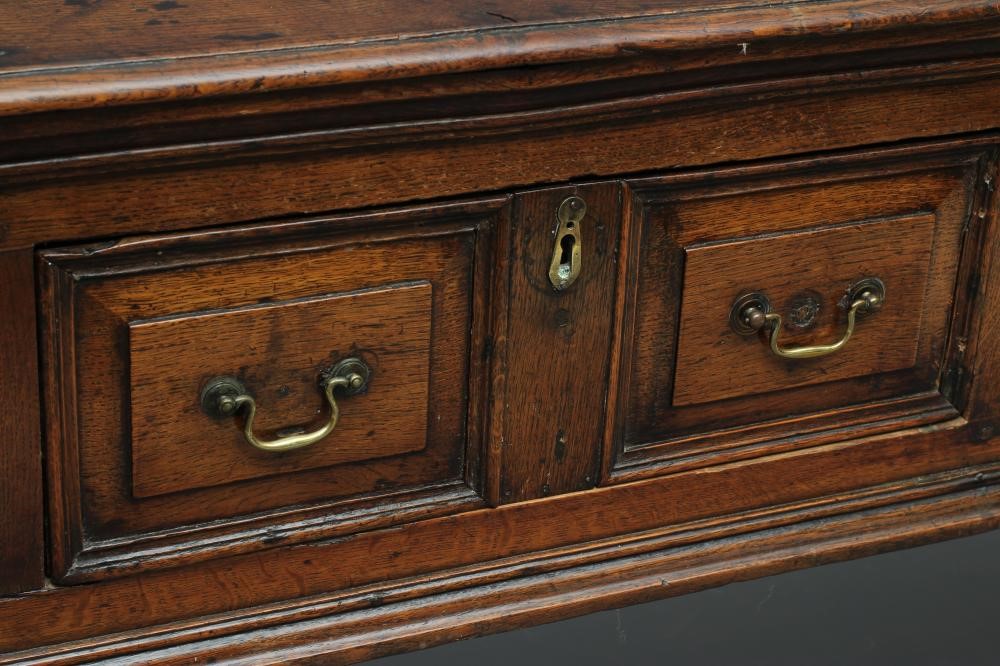 A JOINED OAK LOW DRESSER Image