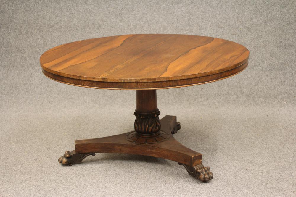 A VICTORIAN ROSEWOOD CENTRE TABLE Image