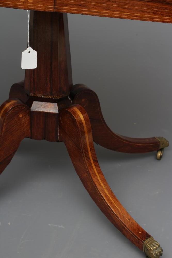 A REGENCY ROSEWOOD FOLDING CARD TABLE Image