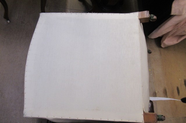 AN EDWARDIAN MAHOGANY ARMCHAIR in the manner of Howard Image