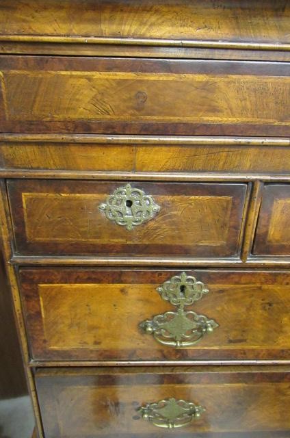 A WALNUT CHEST ON STAND Image