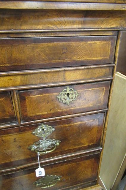 A WALNUT CHEST ON STAND Image