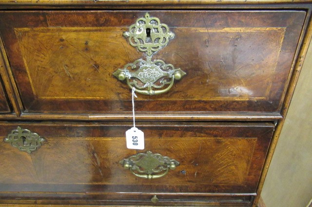 A WALNUT CHEST ON STAND Image