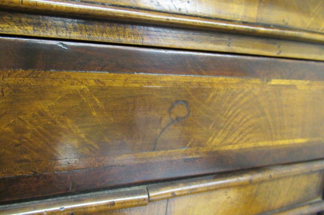 A WALNUT CHEST ON STAND Image