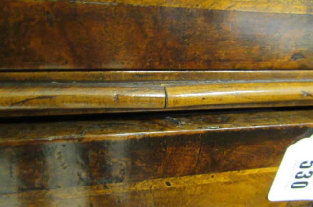 A WALNUT CHEST ON STAND Image