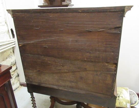 A WALNUT CHEST ON STAND Image