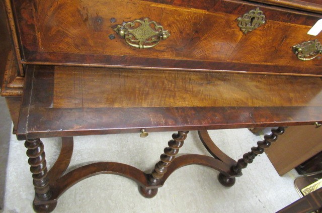 A WALNUT CHEST ON STAND Image