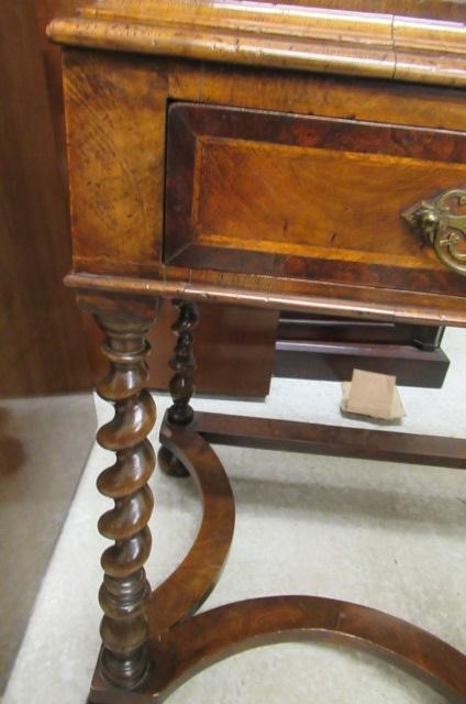 A WALNUT CHEST ON STAND Image