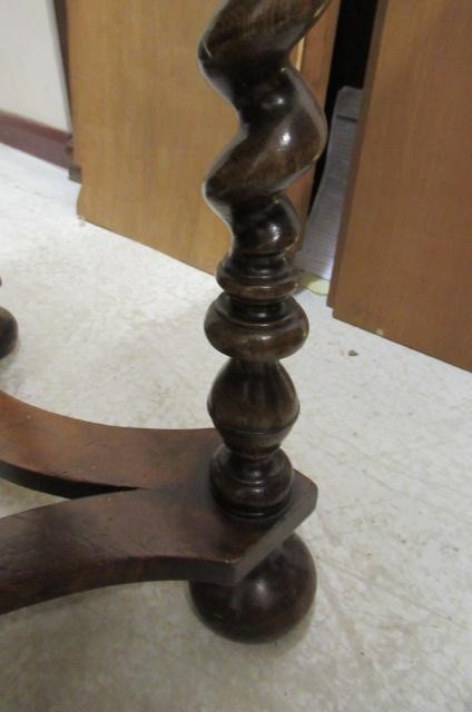 A WALNUT CHEST ON STAND Image