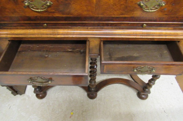 A WALNUT CHEST ON STAND Image
