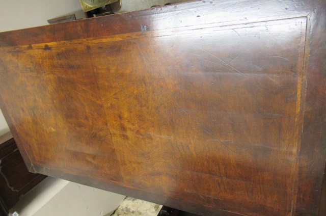 A WALNUT CHEST ON STAND Image