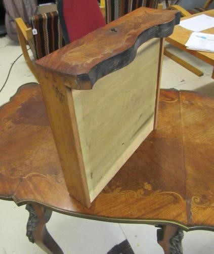 A FRENCH KINGWOOD AND MARQUETRY LOUIS XVI STYLE TABLE Image
