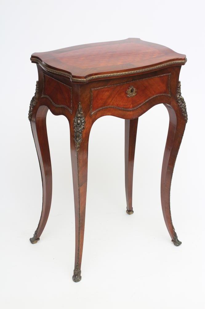 A LOUIS XV STYLE WORK TABLE Image