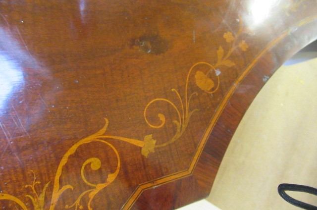 AN EDWARDIAN MAHOGANY AND MARQUETRY SIDE CABINET stamped Edwards & Roberts Image